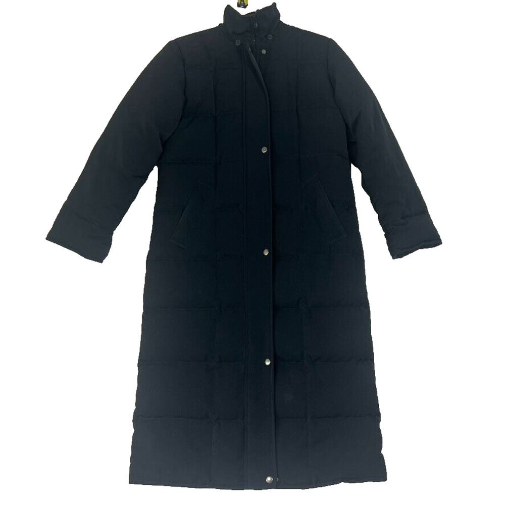 Anne Klein Parka Coat Women’s Size XS Petite Down Filled Black Long Puffer